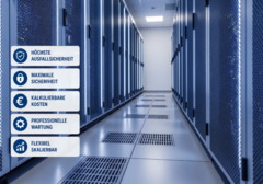 Serverschränke im Rechenzentrum von CBXNET